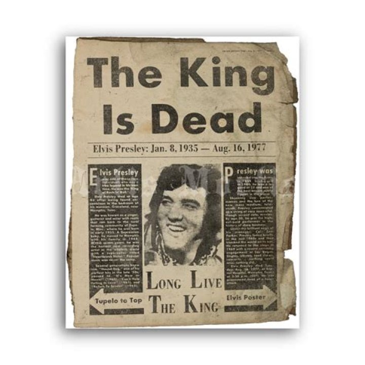 The King Is Dead Elvis Presley Dies At Graceland Ben Vaughn