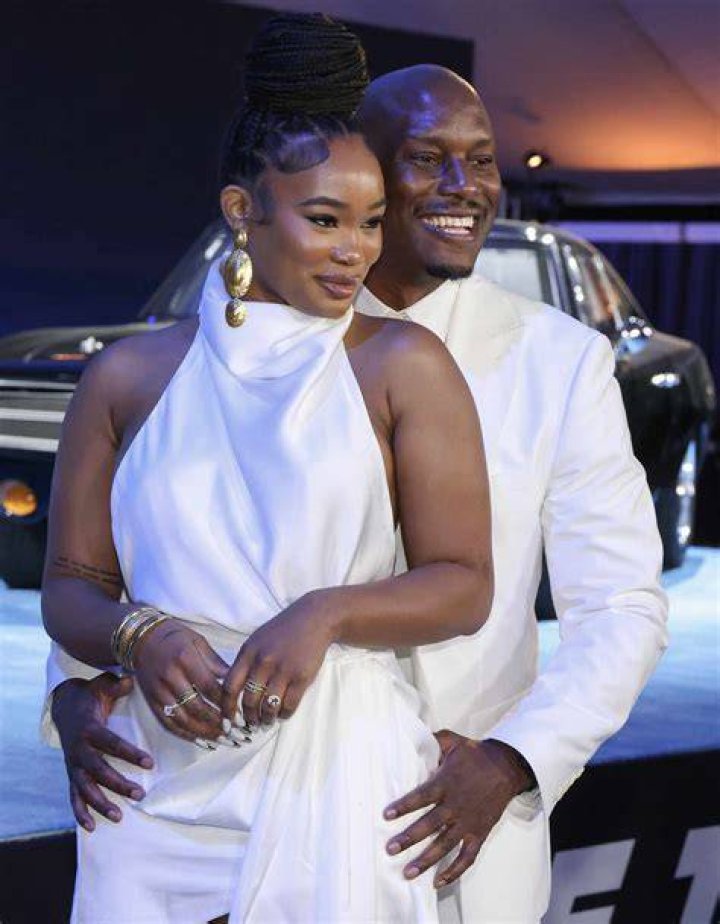 Tyrese Gibson and Zelie Timothy at the star ceremony where Ludacris is